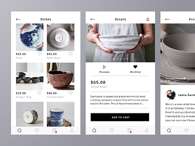 Daily UI #012 E-Commerce Shop (Single Item) adobe xd app daily ui day 012 e commerce shop mobile pottery