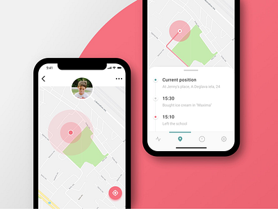 Daily UI #020 Location Tracker adobe xd app daily ui day 020 gps tracking iphone x location tracker mobile