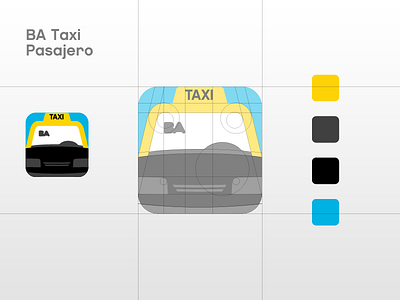 "Análisis morfológico" - BA Taxi-pasajero android app bastrap branding color design icon icono ilustration ios store taxi