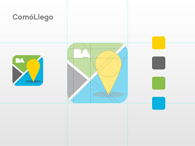 "Análisis Morfológico" - ComóLlego android app bastrap color diseño icon ilustration ios map ui ux