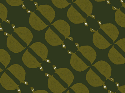 Turtles animal eight eights green pattern procreate repeat shell slow turtles