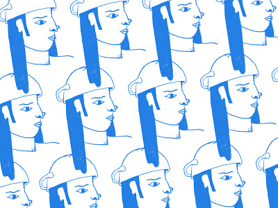 Mug Hat blue cup hair hat long hair mug pattern person profile wallpaper