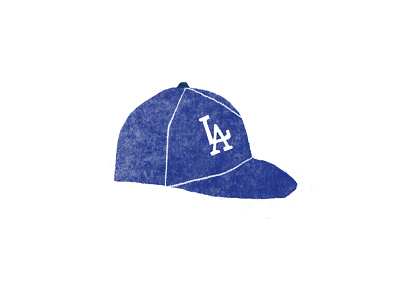 Dodgers baseball baseball hat blue dodgers hat illustration los angeles mlb sports