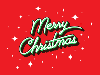 Merry Christmas 2018 christmas lettering