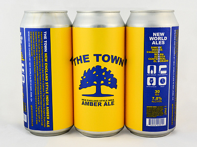 "The Town" Beer Label beer label design oakland