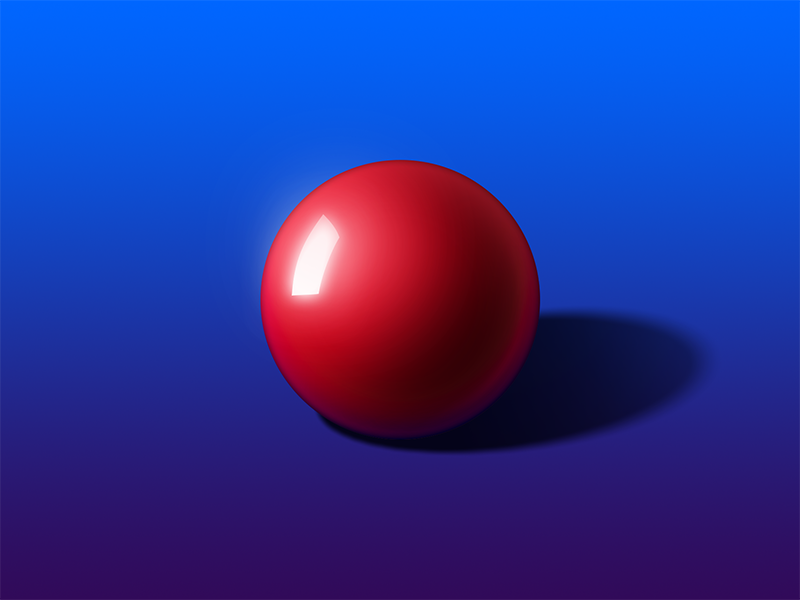 Red Glossy Ball by Dee Dee on Dribbble