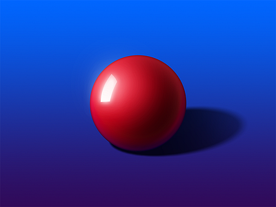 Red Glossy Ball