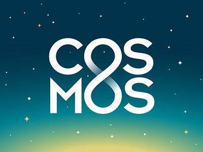 COSMOS drink light logo shining soda space stars