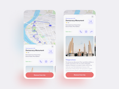 Daily UI 029 — Map 029 29 app bangkok daily ui dailyui design map mobile app thailand trip ui ux