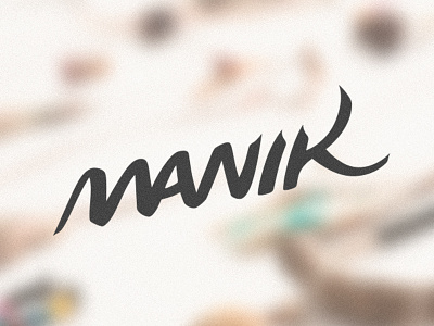 Manik branding lettering logo logotype
