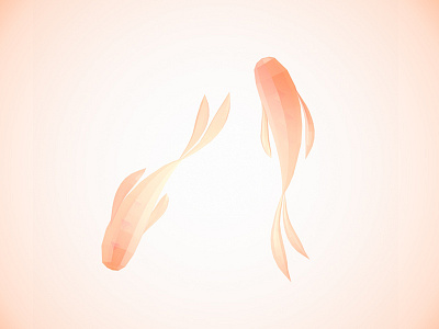Peces danzantes 3d cinema4d fish illustration isometric
