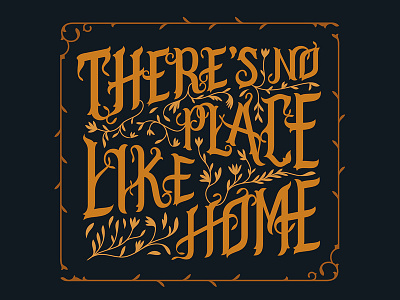 "There's no place like home" Wizard of Oz calligraphy movie oz quotes typography wizardofoz