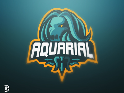 Aquarial Mascot Logo design logo vector