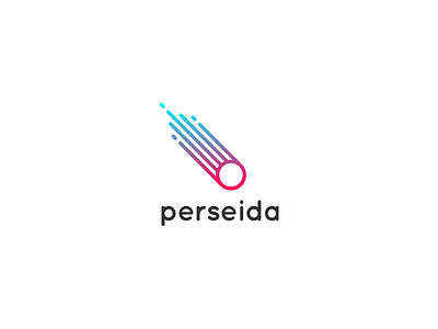 Perseida App Brand app brand branding flat geometric gradient logo perseida rounded star