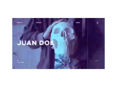 Juan Doe Website Screen index interface menu ui ux web website