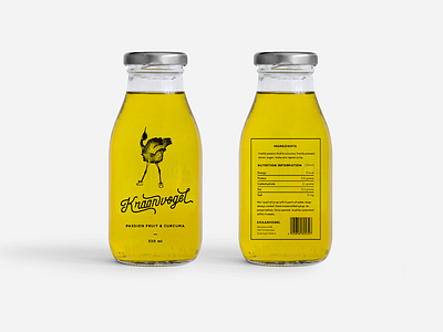 Handmade Lemonade Kraanvogel bottle brand branding drink ecologic handmade handwritten label lemon lemonade logo mockup