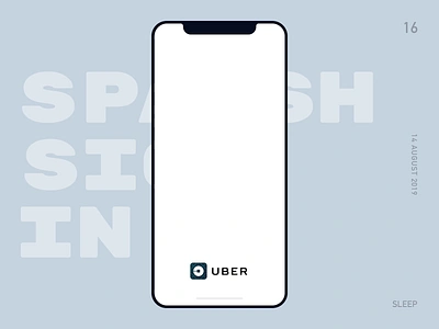 Splash&Sign in UX Animation app illustration log in sign in splash screen uber ui ux ux animation