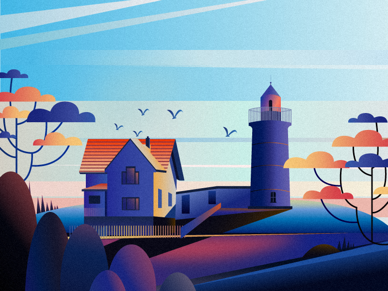 Lighthouse - 01/23/2019 at 06:34 AM by STONE on Dribbble