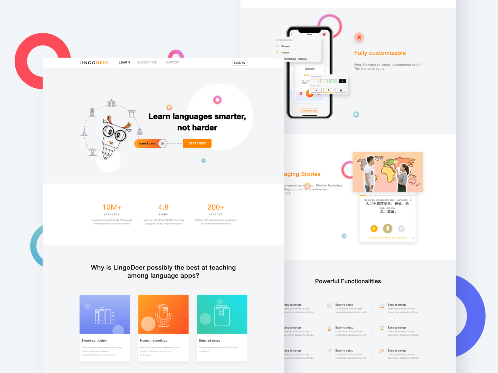 Educational web design by STONE on Dribbble