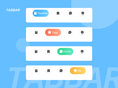 Tabbar app blue design icon illustration logo mobile tab tabbar typography ui