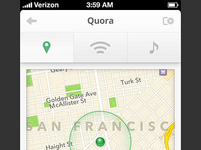Where is Quora? apple geo ios iphone location map marker pressed