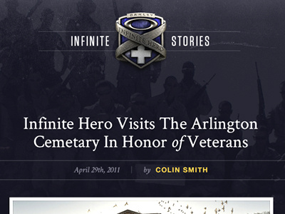 Infinite Stories blog crest infinite hero purple