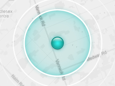 Looking Around You app circles ios location maps proximity radius users
