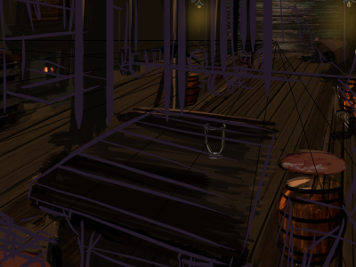 Fallen Dreams Bar – WIP bar concept art digital painting drawing environment design painting photoshop sketch wip