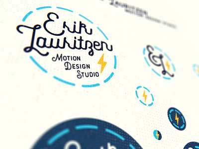 Erik Lauritzen Motion Design Studio animation atx austin bolt branding circular design dotted line lightning logo motion