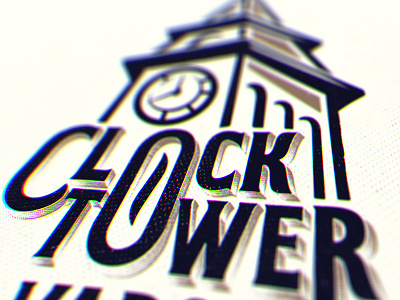 Clock Tower Vapor 3d antique clock design old tower type