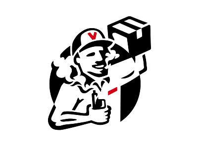 VapeDirect Mascot branding delivery logo man mark shipping smoke vape vaping