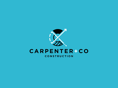 Carpenter + Co branding builder carpentry construction graphic design illustrator logo