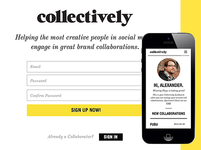 Collectively App HTML/CSS