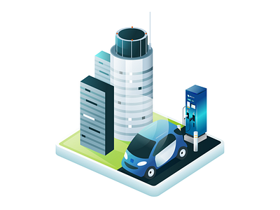 Isometric Illustration for SP Mobility Website 01