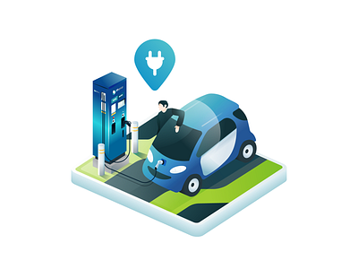 Isometric Illustration for SP Mobility Website 02