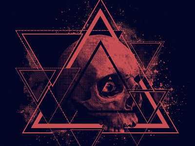 Night Vision apparel design graphic graphic tee shirt skull spacey tee triangle