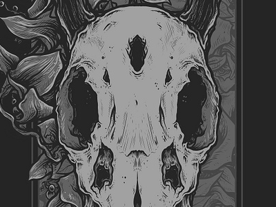 Dried Up deck design drawing illustration skateboard skull