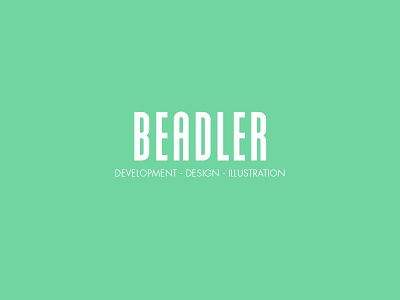 Beadler reworked design development graphic illustration logo