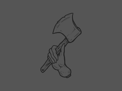 Hatchet axe design graphic hatchet illustration