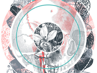 /blo͞om/ beadler design flower graphic print screenprint skull society6