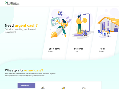 www.5nance.com | Loans ui uidesign ux design