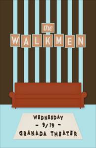 The Walkmen - Gig Poster gig poster the walkmen