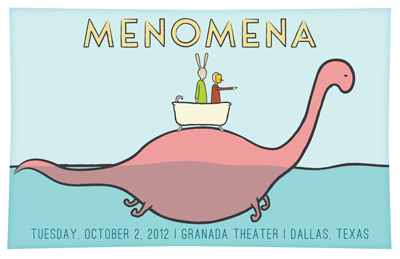 Menomena - Gig Poster gig poster menomena