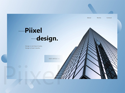 Experimental Header Exploration creative design design 2018 header modern design trendy design ui ux web design web design for construction web page design