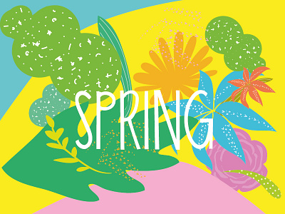 Spring Sale Banner design flat poster sale season spring