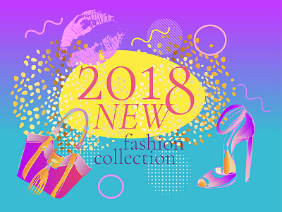 Fashion Design Banner 2018 banner fashion trend violet