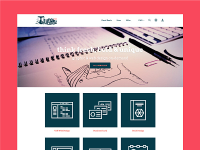 Jubarte Design Web Version drawing sketch ui ux web design