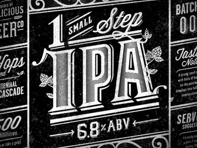 Homebrew Beer Label beer label packaging typography vintage