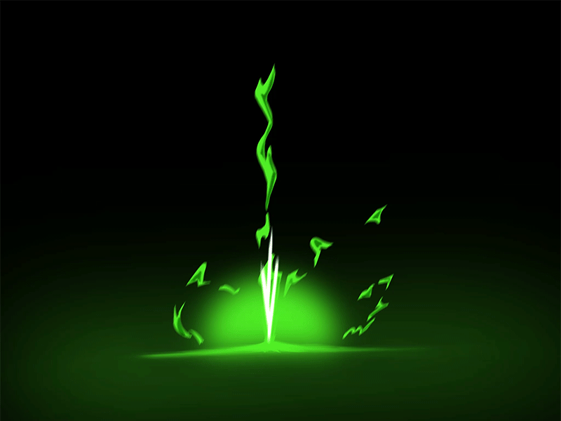 Toxic attack 2d animation 2d art 2danimation animated gif frame by frame fx loop vfx