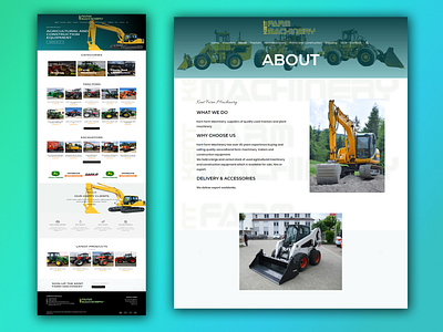 Construction and agriculture equipment business website business website corporate website design ecommerce ecommerce design elementor elementor pro excavator loader tracks tractor website design woocommerce wordpress business website wordpress development wordpress website wordpress website design